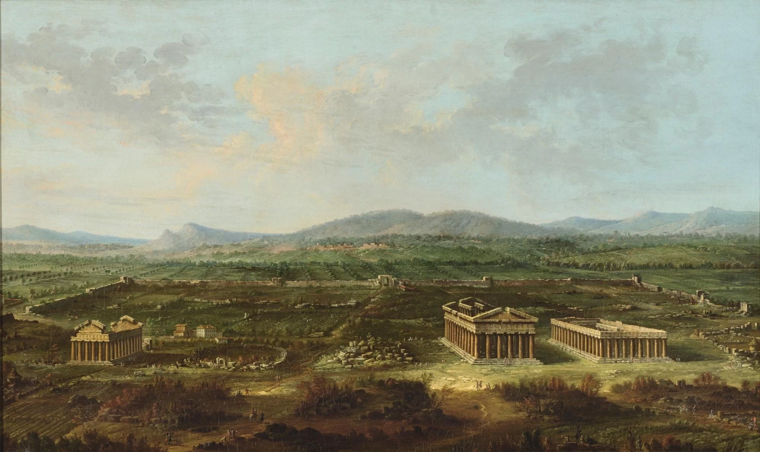 Paestum, veduta della Valle dei Templi